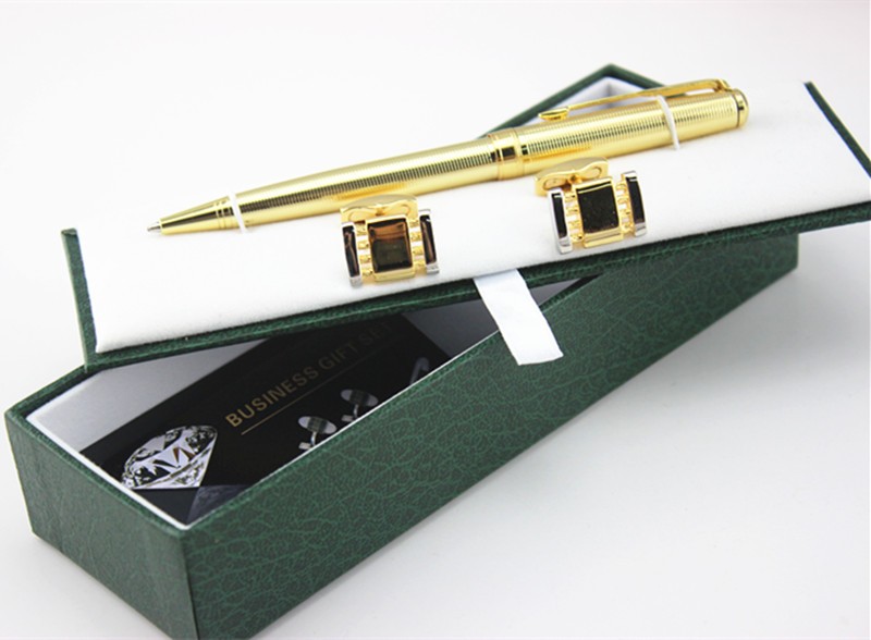 Luxury Business Gold Pen Gift Set Writing Gel Refill
