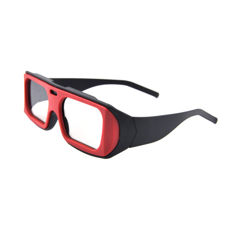Top Quality Red Black Cinema 3D Glasses for Passive Polarized LG 3D