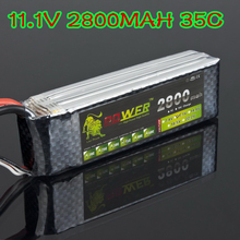 RC Quadcopter 3S Lipo battery 11.1V 2800MAH 35C with T / XT60 Plug For RC Car Helicopter 6 Channel Align Trex Akku T Deans Plug