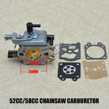 Mp16 52CC 5200 58CC 5800 chino Chainsaw carburador con motosierra Kits de reparación