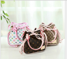 Fashion Baby Girls Bags Girls Accessories Kids Handbags Children PU Party Bags Shoulder bags Bucket bag for girls free shipping