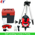 KaiTian Laser Level Tripod with 360 Rotary Outdoor Tilt Function Euro Plug 635nM Self Leveling 3