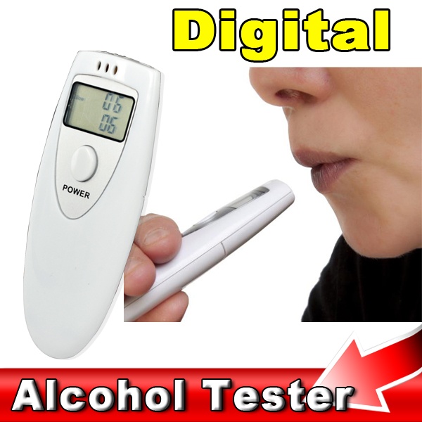 2016 Prefessional Police Portable Breath Alcohol Analyzer Digital Breathalyzer Tester Body Alcoholicity Meter Alcohol Detection