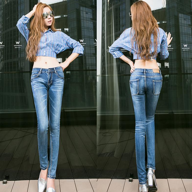 [DK Jeans]South Korea Elastic Cultivate One\'s Mora...
