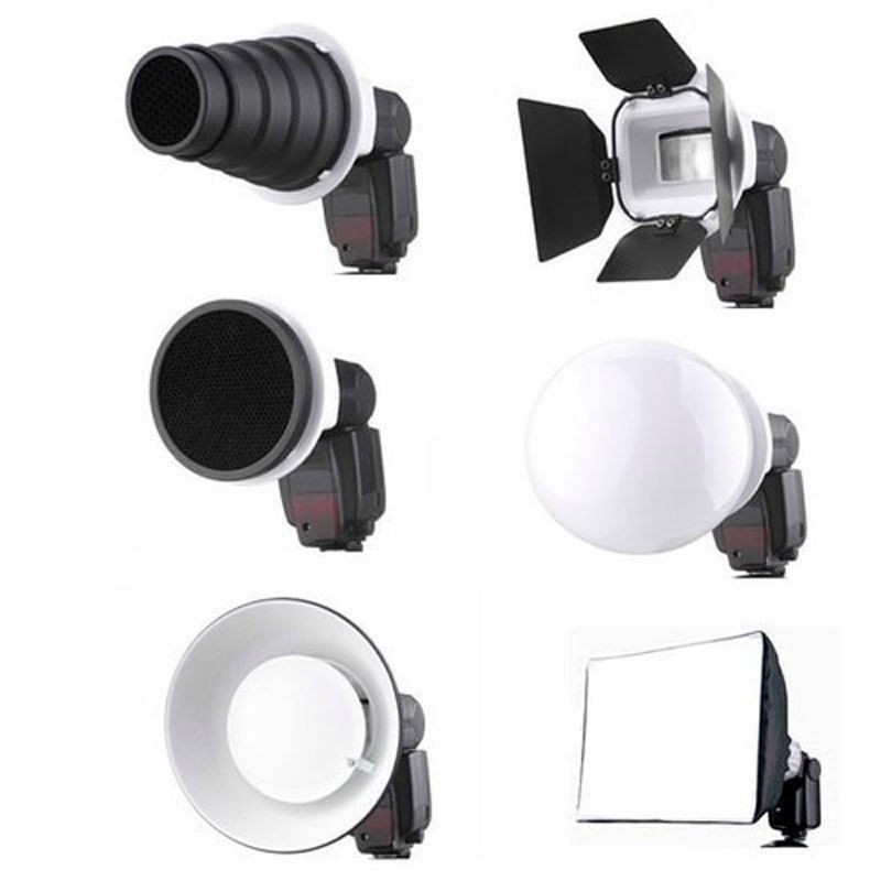 FF FALCON EYES Speedlite Accessories Kit SGA-K9 for Nikon Canon Nissin Metz Sigma Yongnuo etc Free Shipping