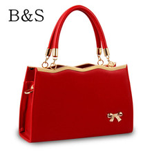 Luxury Women Designer Handbag High Quality Brand PU Leather Metal Bow Decoration Shoulder Over Bags Female Famous Kabelky 2016