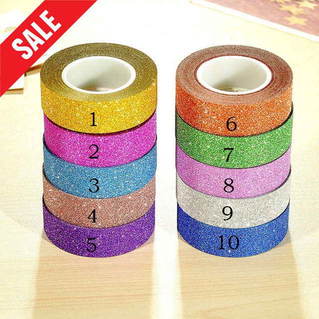 Roll Cm M Glitter Washi Tape Japanese Decorative Masking Tape