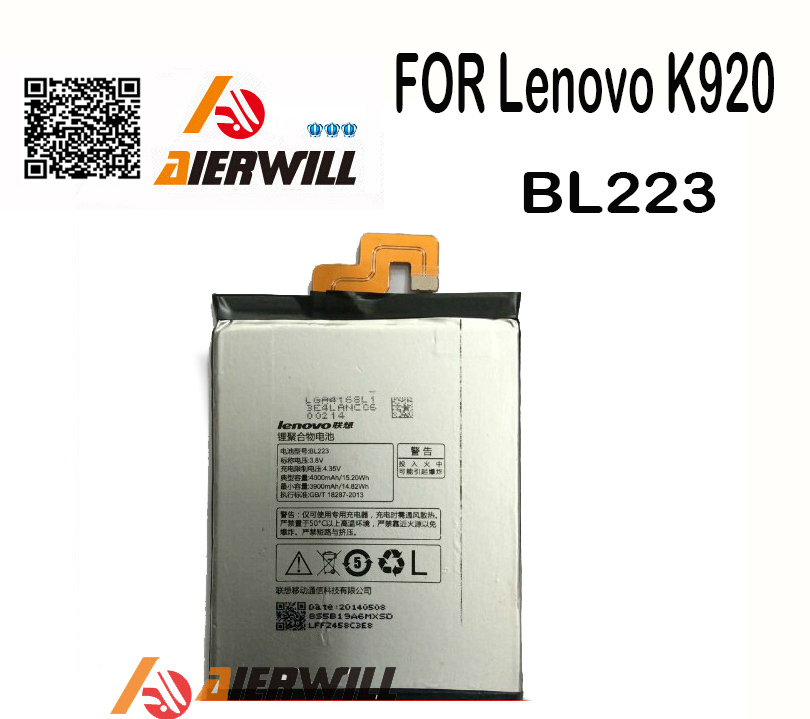 Lenovo K920  BL223 3900  100%  Lenovo VIBE Z2 Pro     Bateria +  