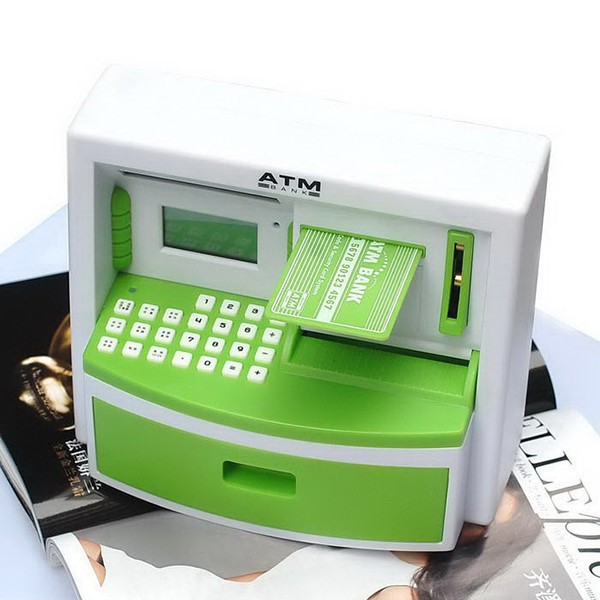 Mini ATM Bank Toy Digital Cash / Coin Storage Save Money Box ATM Bank