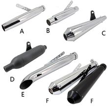Universal 39-46mm Motorcycle Muffler Exhaust Retro Vertical Back Pressure Case For Harley-Davidson GY6 CBR CBR125 CBR250