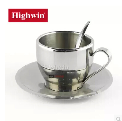 Fashion european style factory direct sale 200ml stainless steel coffee mug coffee cup tea cup beer