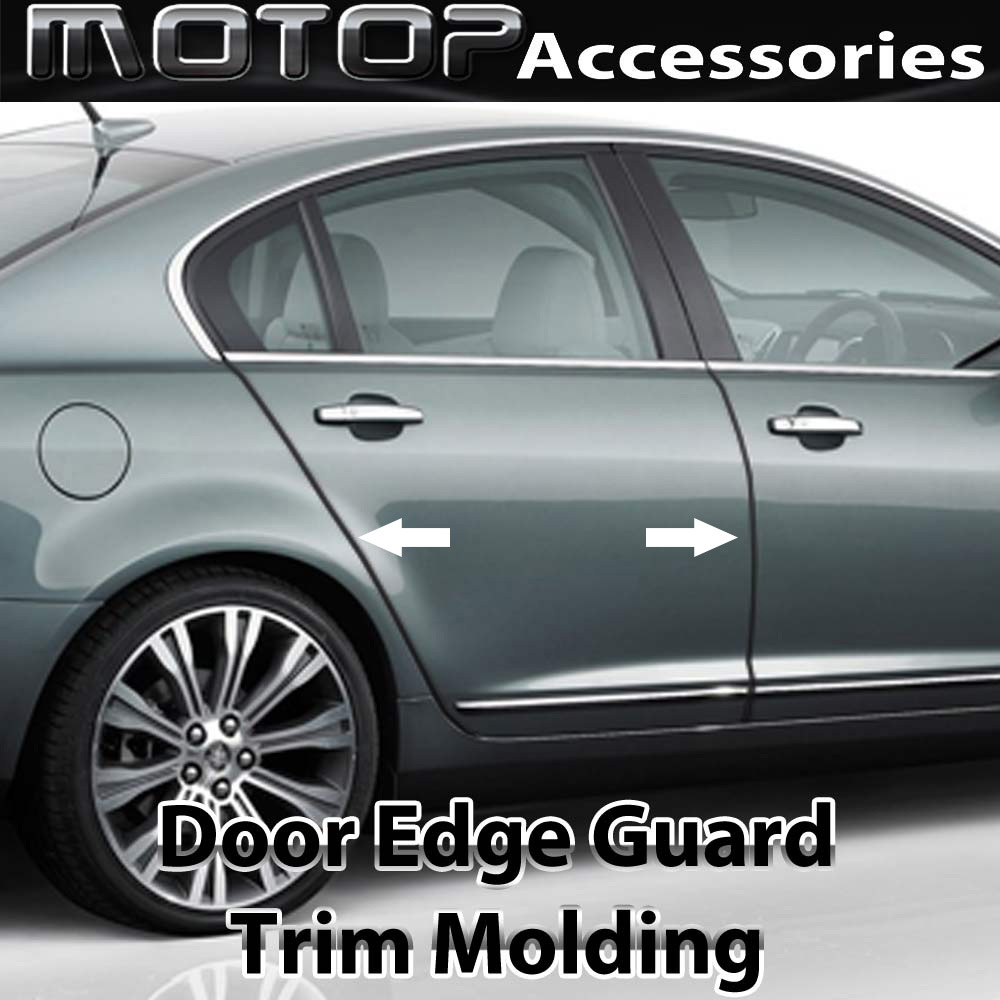 500cm Chrome Black Door Edge Guard U Style Trim Moulding Molding DIY