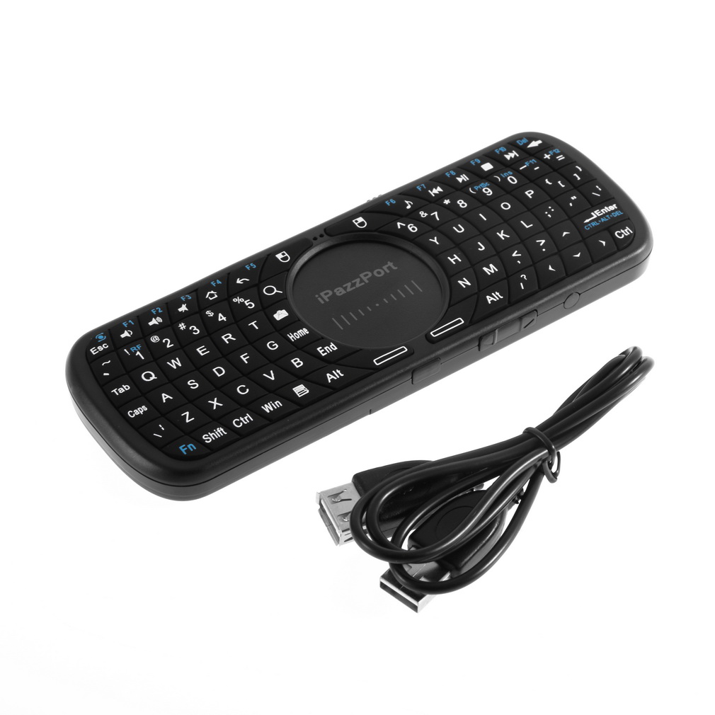 New 2.4G Mini Wireless iPazzPort Keyboard for PC Android Smart TV Box LED Light Wholesale