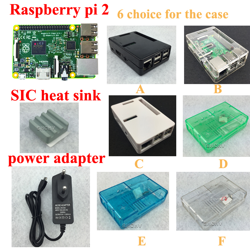 100 UK original RPI 2 full kit quad core Cortex A7 Raspberry Pi 2 Model B
