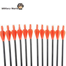 12pcs pack Hunting Tactical 80cm Length 15 80lbs Lightweight Arrows For Compound Bow Recurve Bow Outdoor
