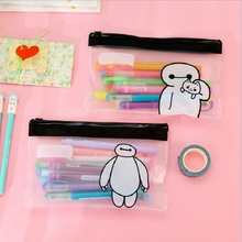 Cute The Big Hero 6 The Baymax Pen Bag Storage Organizer Bag Stationery Bag Fod