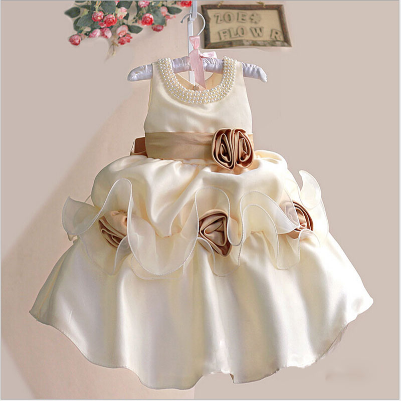 Wholesale baby princess dress floral dress temperament girl dress flower girl dress 0-4   5pcs/1lot