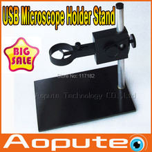 Manual Portable Focus microscopio Digital del USB del soporte del sostenedor soporte ajustar hacia arriba y abajo de la etapa cardán con el envío gratis