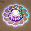 Modern Simple RGB Crystal Acrylic Foyer Led Chandelier 3 5W Corridor Led Ceiling Chandelier Lustre Porch