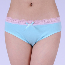 86455 Free Shipping Factory Directly Sale New Arrival 2015 Women Lace Cotton Panties