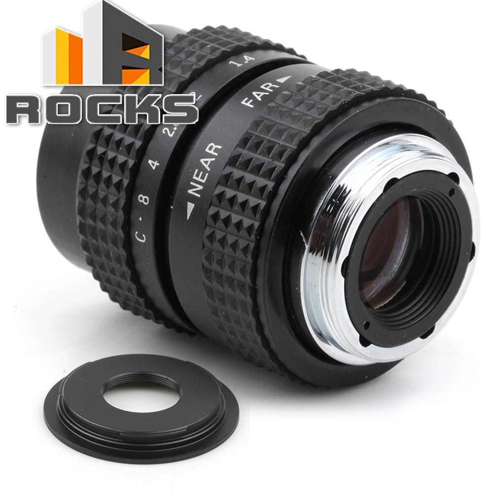 25mm f1.4 CC TV C mount Lens + C to Micro M4/3 / NEX / N1 / Pentax Q /Fuji / M M2 Adapter Suit For Sony Camera + Lens Cap