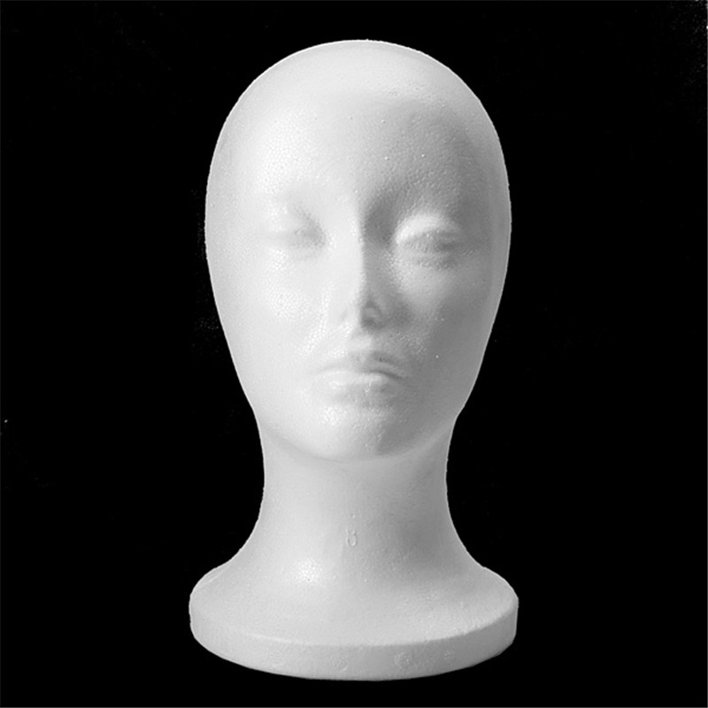 Female Styrofoam Foam Mannequin Manikin Head Model Wig hair Glasses Hat Display L04180 