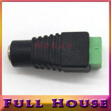 1pcs 5.5×2.5mm Female Mark Polarity DC Power Jack Connector Plug Adapter For 5050 3528 Single Color LED Strip Light