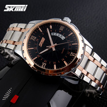 2015 Watches men luxury brand Skmei quartz watch men full steel wristwatches dive 30m Fashion sport