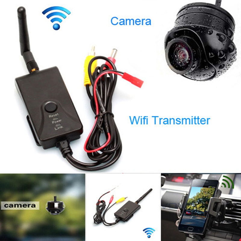 Fochtech Wired / Wireless WIFI Realtime Video Transmitter support IOS&Android and Car rear view CCD camera
