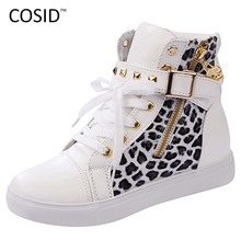 2015 High Top Casual Shoes Women Female Ladies Shoes Zapatos Mujer Brand Canvas Leather Shoes BSN-209