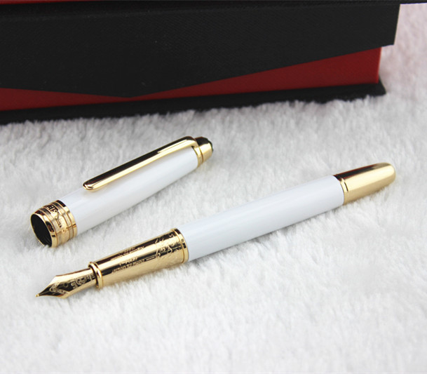 ... white gold clip fountain pen Elegant white gold clip fountain pen