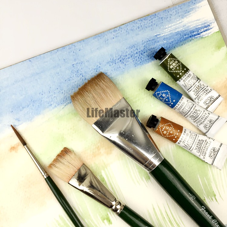 Simply Painting Frank Clarke 3 Set Magic Goat Hair Watercolour Brushes 1 5 Inches 3 4 Inches Wool No 3 Nylon Rigger Art Set Set Dinner Set Keyset Top Box Receiver Aliexpress