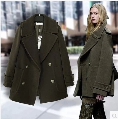 Womens Green Wool Coat | Fashion Women's Coat 2017