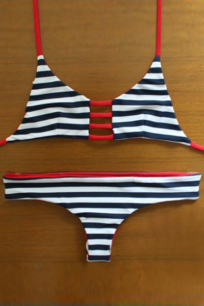 2015 New Sexy Summer Woman Beach Bikini Set Zebra ...