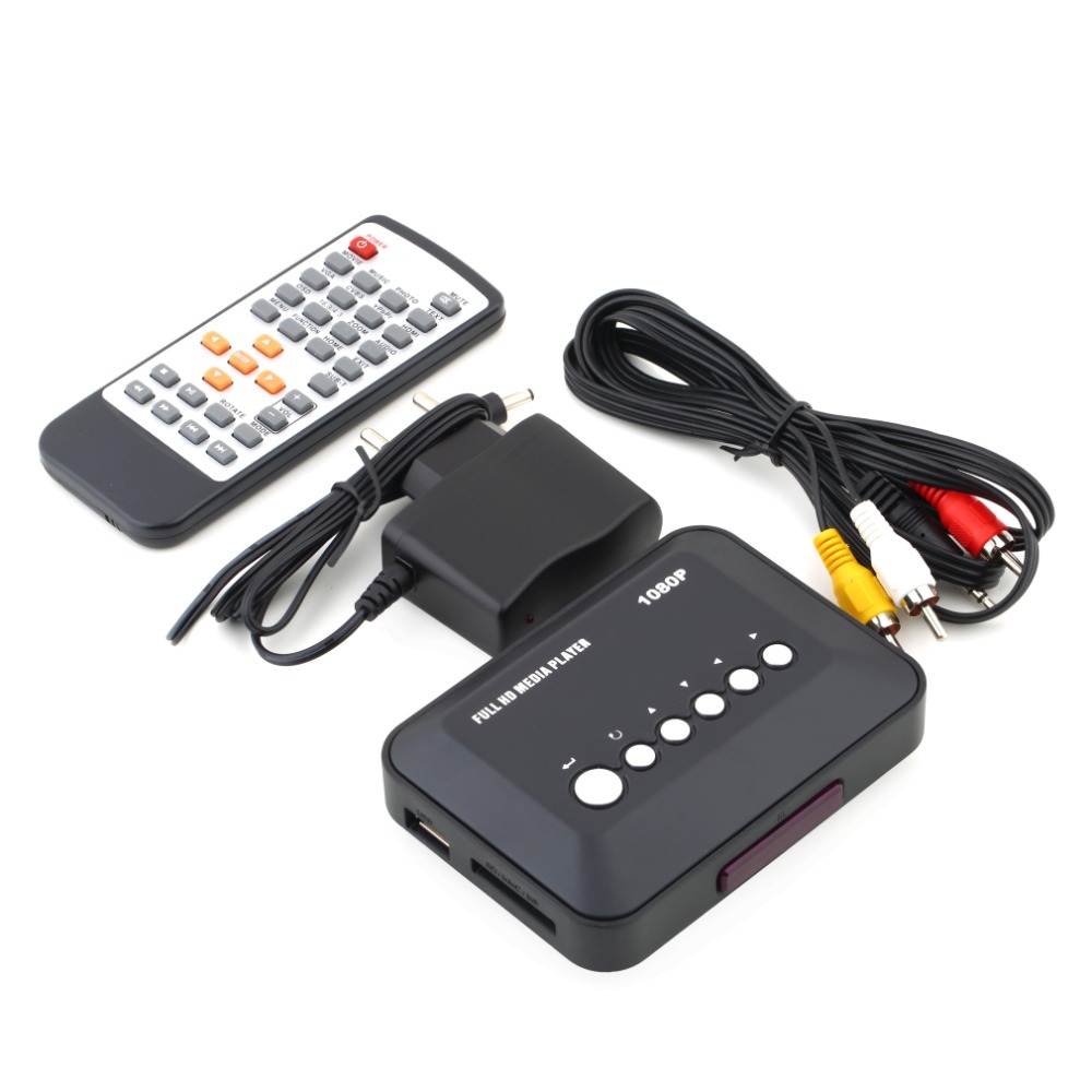 2015 New1080P HD USB HDMI Multi TV Media Videos Player Box TV videos MMC RMVB MP3 (EU Plug)