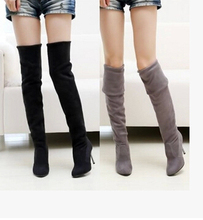 2014 Fashion Thin High- Heeled Women’s Slim Women Thigh Boots Over The Knee Boots Women Long Motorcycle boot