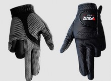Top Quality Professional Golf Gloves Male Genuine Leather Golf Gloves Promotion Outdoor Sports Gloves White Black Free Shipping
