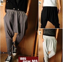 Harem Sweatpants: New 2014 Fashion Korean Style Baggy Hip Hop Mens Jogger Pants Sarouel Drop Crotch Pants Trousers Sweats sport