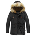 Casual Fur Collar Hooded Doudoune Homme Hiver Thick Warm Down Jacket Men