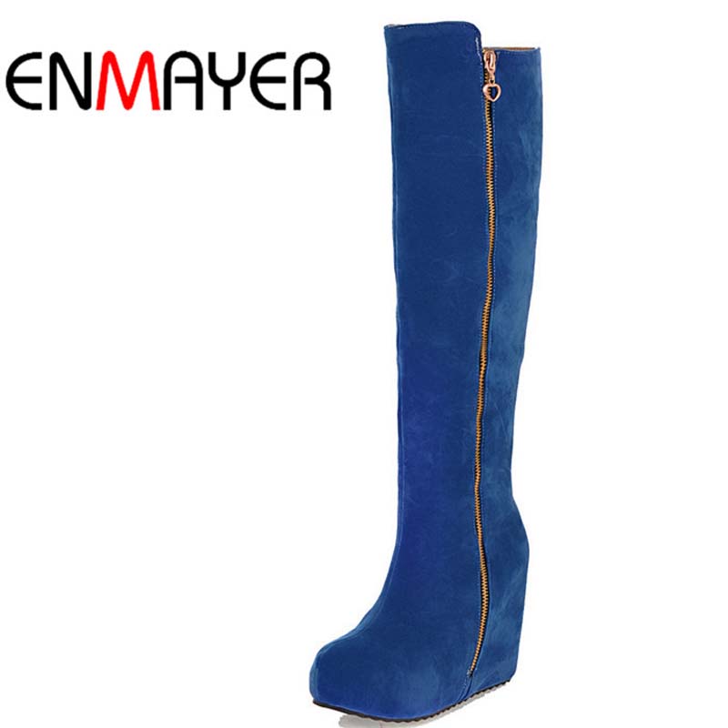 brooks arrivals new shoes Fashion Blue Platform Zip.jpg Shoes New Red Round Women Boots Toe