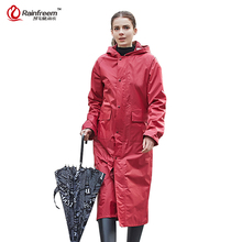 Rainfreem Impermeable Raincoat Women&Men Waterproof Trench Coat Poncho Single-layer Rain Coat Women Rainwear Rain Gear Poncho