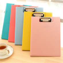 Pastic Clip File Folder A5 235*175 mm Fashion Solid Color File Clip Board Writing Pad School Office Supply Gift Stationery