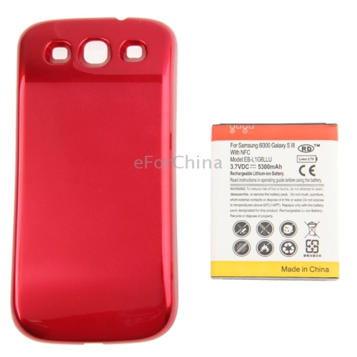 New Arrival 5300mAh Mobile Phone Battery Cover Back Door for Sumsung Galaxy S3 III i9300