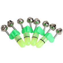 4PCS LED Fishing Rod Bite Alarm Bells Fishing Rod Red Light Alerter Fishing Tool BHU2