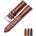 2017 Durable Leather Watch Band Strap Wrist Watchband Wristwatch Black Brown for Man Woman 14mm 16mm