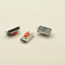 Free shiping 100pcs 3*6*2.5 mm 3*6*2.5H SMD red Button switch key switch Tact Switch