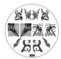 2015 new A Series A54 Nail Art Polish DIY Stamping Plates Image Templates Nail Stamp Stencil Manicure Care Beauty Designs Tools