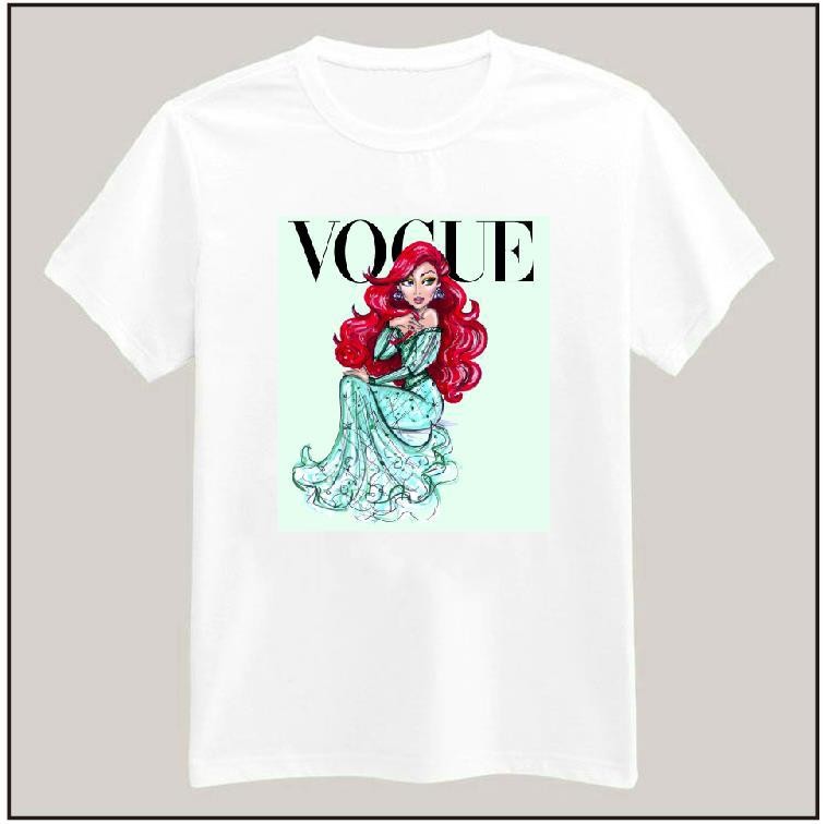 2015-Brand-New-Women-Tshirt-Tattoo-Vogue-Princess-Print-Cotton-Casual-Shirt-For-Lady-White-Top