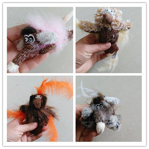 Cat catnip Monster feathers toys Cat toys funny p...