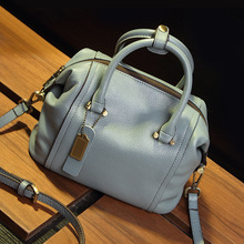 2016 New Leather Women Handbag Boston Casual Tote Bag One Shoulder Messenger Hobo Designer Bag Purse Hot Sale